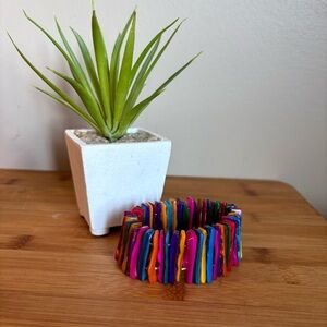 🌈Colorful Rainbow Multistrand Shell Stretch Bracelet